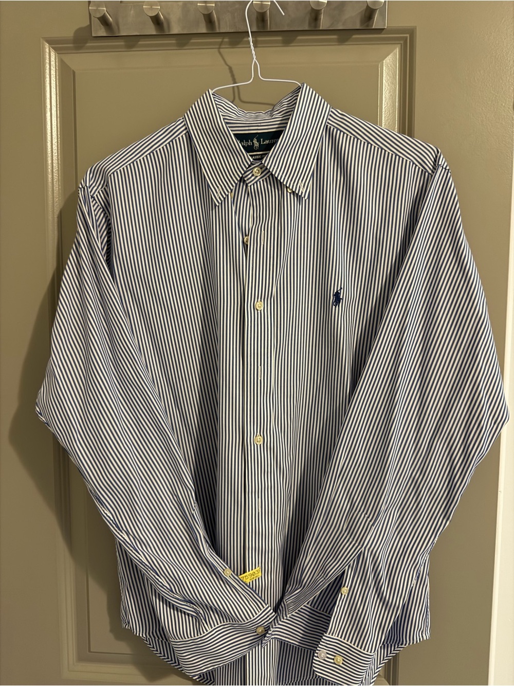Ralph Lauren Navy and White Pinstripe Dress Shirt